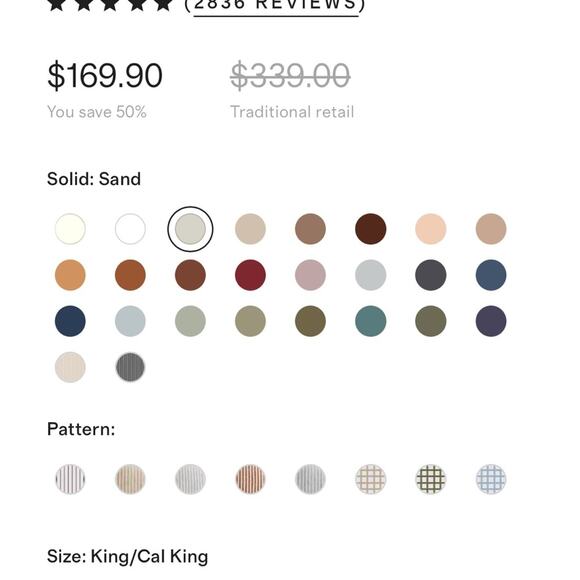 Quince European Linen Duvet Cover Sand Beige Size King/CalKing - Picture 11 of 13